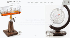 Desktop Screenshot of prestigedecanters.com