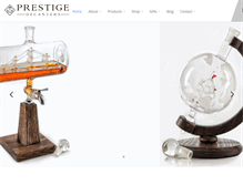 Tablet Screenshot of prestigedecanters.com